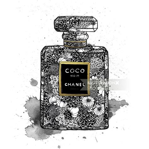 chanel perfume drawing|chanel perfume bottle drawing.